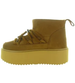 apres ski bottes fourrees - Bottine chaude - femme - Laine - Marron - Inuikii
