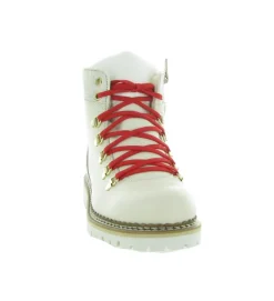 apres ski bottes fourrees - Botte de neige - femme - Cuir - Blanc - La thuile