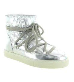 apres ski bottes fourrees - Bottine chaude - femme - Nylon - Argent - Inuikii