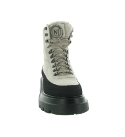 apres ski bottes fourrees - Botte de neige - femme - Cuir - Blanc - Nude of scandinavia