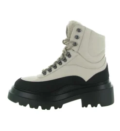 apres ski bottes fourrees - Botte de neige - femme - Cuir - Blanc - Nude of scandinavia
