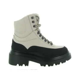 apres ski bottes fourrees - Botte de neige - femme - Cuir - Blanc - Nude of scandinavia