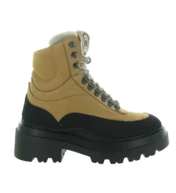 apres ski bottes fourrees - Botte de neige - femme - Cuir - Camel - Nude of scandinavia