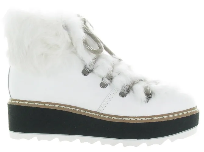 apres ski bottes fourrees - Botte de neige - femme - Nubuck - Blanc - Armando