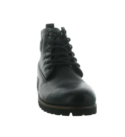 apres ski bottes fourrees - Bottine chaude - homme - Cuir - Noir - Black stone