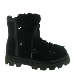 apres ski bottes fourrees - Botte fourrée - femme - Fourrure - Noir - Oscar
