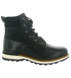 apres ski bottes fourrees - Bottine chaude - homme - Cuir - Noir - La thuile