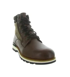 apres ski bottes fourrees - Bottine chaude - homme - Cuir - Marron - La thuile