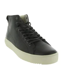 apres ski bottes fourrees - Bottine chaude - homme - Cuir - Noir - Black stone