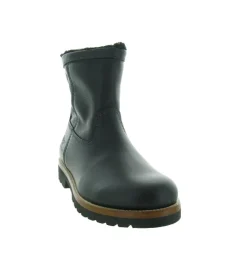 apres ski bottes fourrees - Bottes de neige - homme - Cuir - Noir - Panama jack