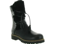 apres ski bottes fourrees - Botte de neige - femme - Cuir - Noir - Armando