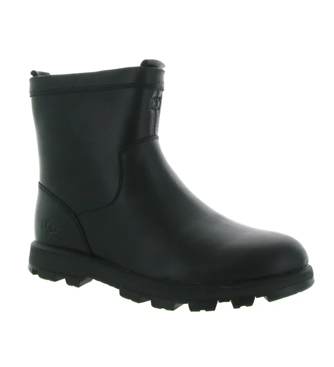 apres ski bottes fourrees - Bottes de neige - homme - Cuir - Noir - Ugg australia