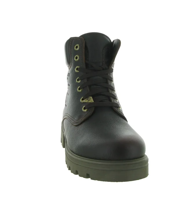 apres ski bottes fourrees - Bottine chaude - homme - Cuir - Marron - Panama jack
