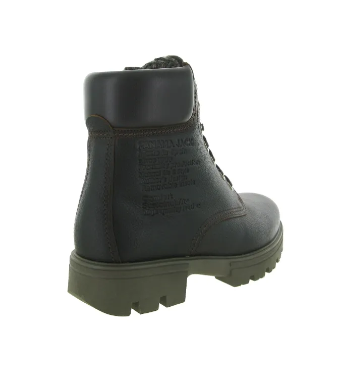 apres ski bottes fourrees - Bottine chaude - homme - Cuir - Marron - Panama jack