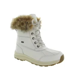 apres ski bottes fourrees - Botte de neige - femme - Cuir - Blanc - Ugg australia