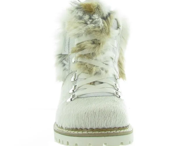apres ski bottes fourrees - Botte fourrée - femme - Fourrure - Beige - Oscar