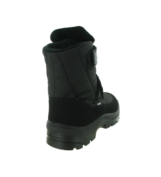 apres ski bottes fourrees - Bottes de neige - homme - Nylon - Noir - La thuile