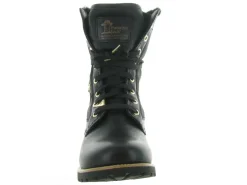 apres ski bottes fourrees - Botte de neige - femme - Cuir - Noir - Panama jack