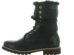 apres ski bottes fourrees - Botte de neige - femme - Cuir - Noir - Panama jack