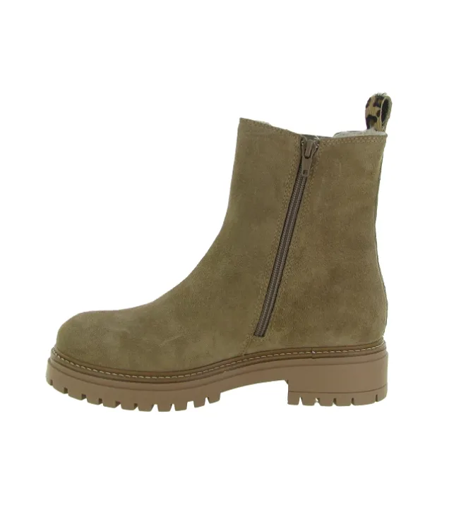 apres ski bottes fourrees - Bottine chaude - femme - Cuir - Marron - Armando
