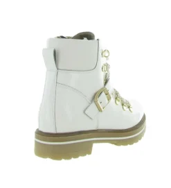 apres ski bottes fourrees - Botte de neige - femme - Cuir - Blanc - La thuile