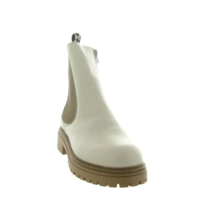 apres ski bottes fourrees - Bottine chaude - femme - Cuir - Beige - Armando