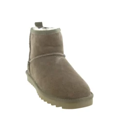 apres ski bottes fourrees - Bottine chaude - femme - Nubuck - Taupe - Colors of california