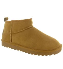 apres ski bottes fourrees - Bottine chaude - femme - Nubuck - Chestnut - Colors of california