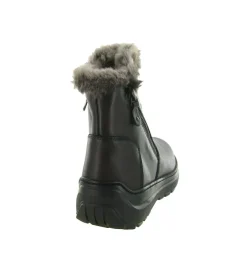 apres ski bottes fourrees - Botte de neige - femme - Cuir - Marron - Hooper