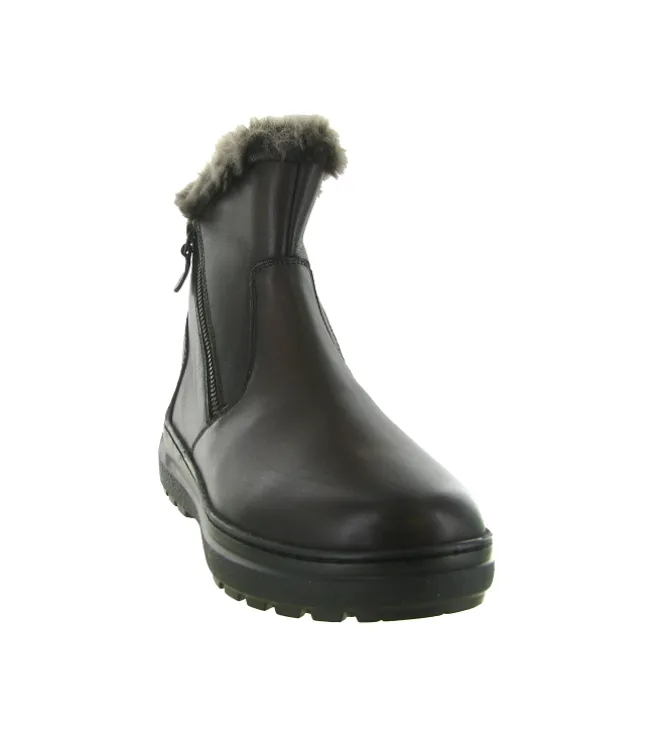 apres ski bottes fourrees - Botte de neige - femme - Cuir - Marron - Hooper