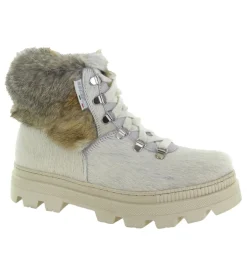 apres ski bottes fourrees - Bottine chaude - femme - Laine - Blanc - Oscar
