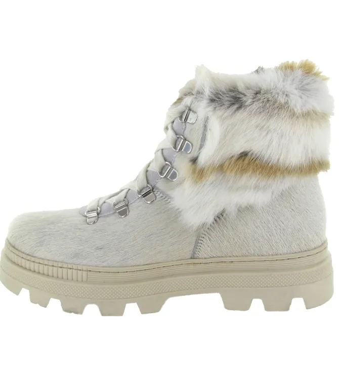 apres ski bottes fourrees - Bottine chaude - femme - Laine - Blanc - Oscar