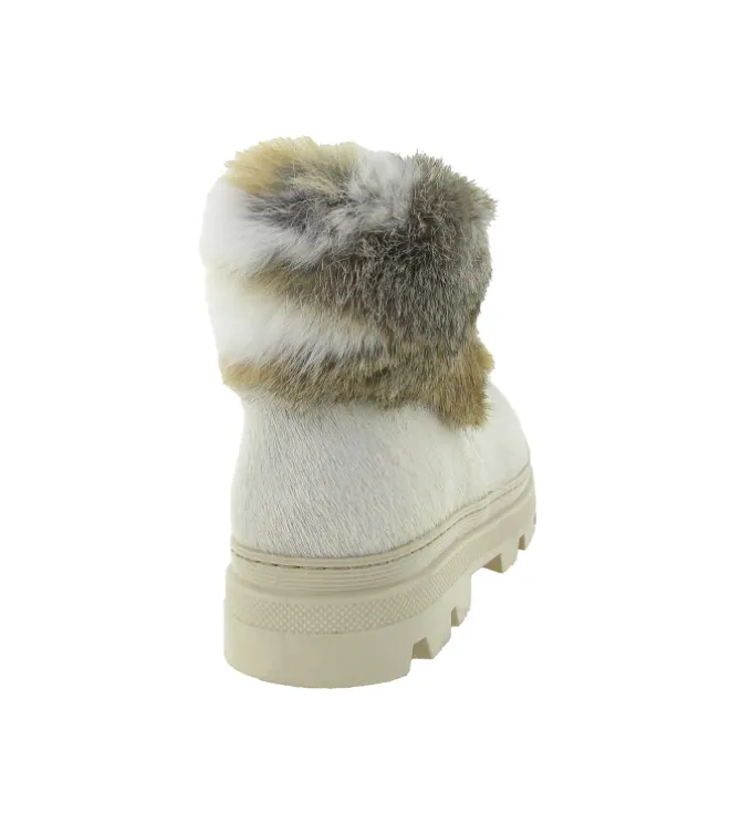 apres ski bottes fourrees - Bottine chaude - femme - Laine - Blanc - Oscar