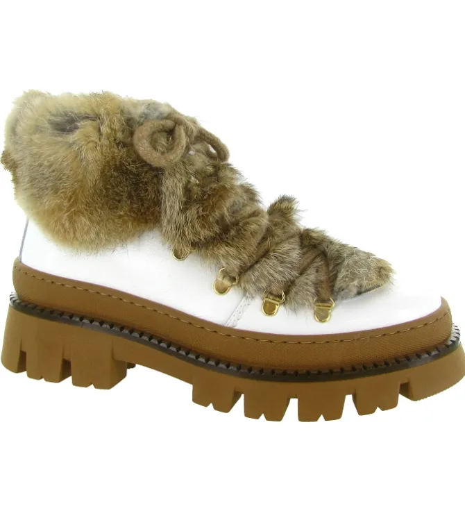 apres ski bottes fourrees - Botte de neige - femme - Fourrure - Blanc - Armando