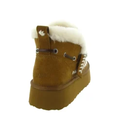 apres ski bottes fourrees - Bottine chaude - femme - Nubuck - Chestnut - Nan ku