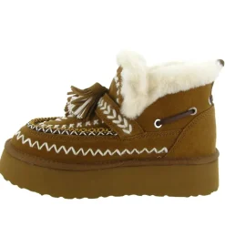 apres ski bottes fourrees - Bottine chaude - femme - Nubuck - Chestnut - Nan ku