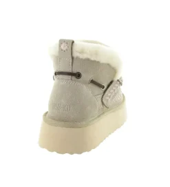 apres ski bottes fourrees - Bottine chaude - femme - Nubuck - Beige - Nan ku