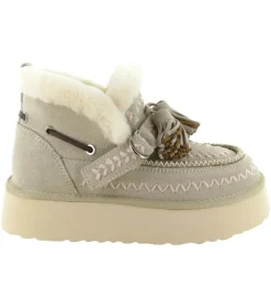 apres ski bottes fourrees - Bottine chaude - femme - Nubuck - Beige - Nan ku