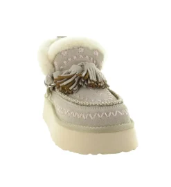 apres ski bottes fourrees - Bottine chaude - femme - Nubuck - Beige - Nan ku