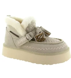 apres ski bottes fourrees - Bottine chaude - femme - Nubuck - Beige - Nan ku