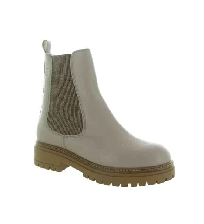 apres ski bottes fourrees - Bottine chaude - femme - Cuir - Beige - Armando
