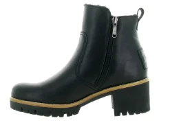 apres ski bottes fourrees - Bottine chaude - femme - Cuir - Noir - Panama jack