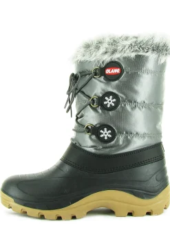 apres ski bottes fourrees - Bottes fourrées - junior garcon - Synthétique - Argent - Olang