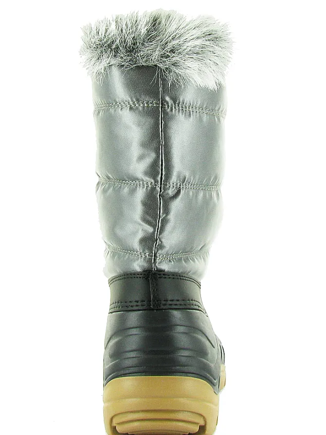 apres ski bottes fourrees - Bottes fourrées - junior garcon - Synthétique - Argent - Olang