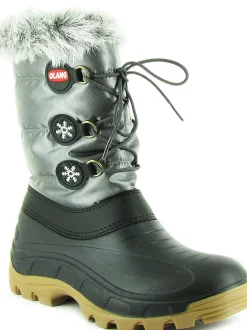 apres ski bottes fourrees - Bottes fourrées - junior garcon - Synthétique - Argent - Olang