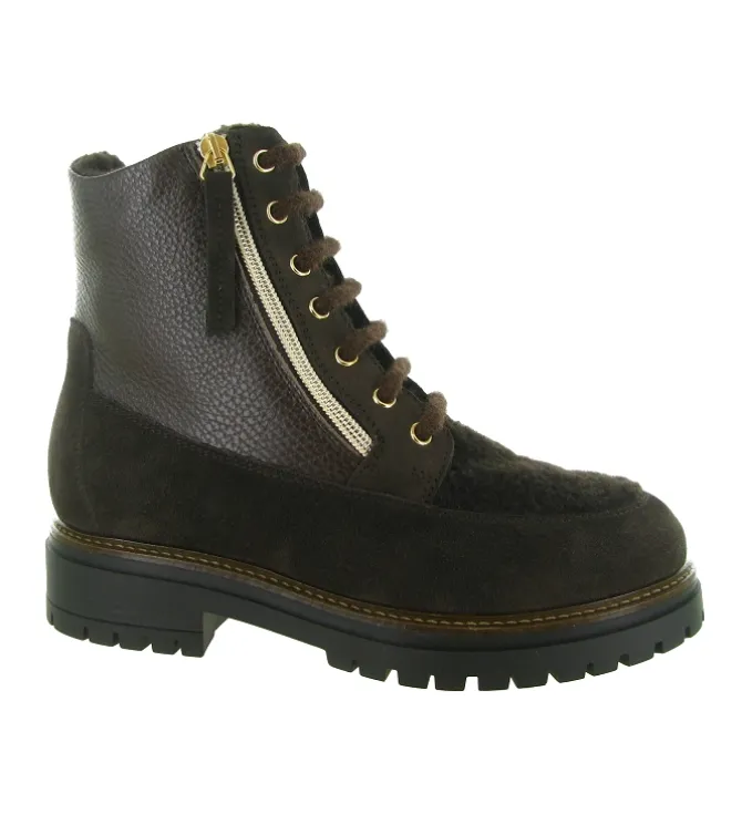 apres ski bottes fourrees - Botte de neige - femme - Nubuck - Marron - Armando