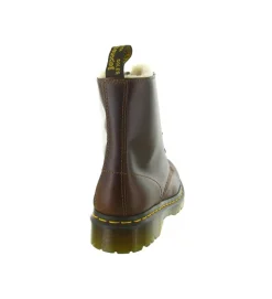 apres ski bottes fourrees - Bottine chaude - femme - Cuir - Marron - Doc martens