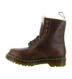 apres ski bottes fourrees - Bottine chaude - femme - Cuir - Marron - Doc martens