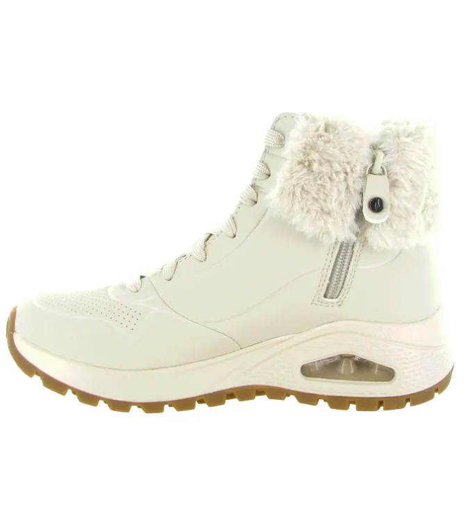 apres ski bottes fourrees - Botte fourrée - femme - Synthétique - Blanc - Skechers footwear