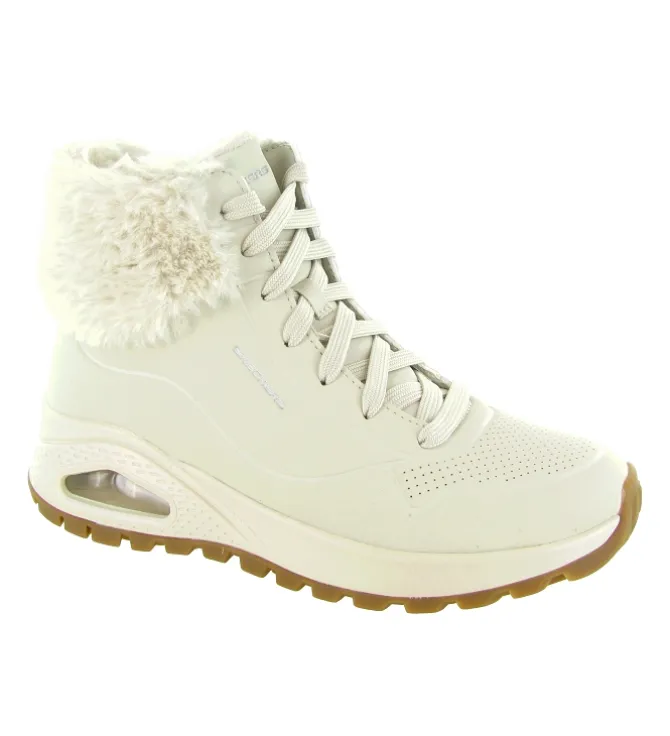 apres ski bottes fourrees - Botte fourrée - femme - Synthétique - Blanc - Skechers footwear